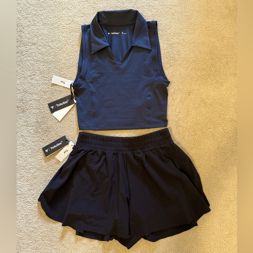 Bundle: BNWT tna action shorts & top